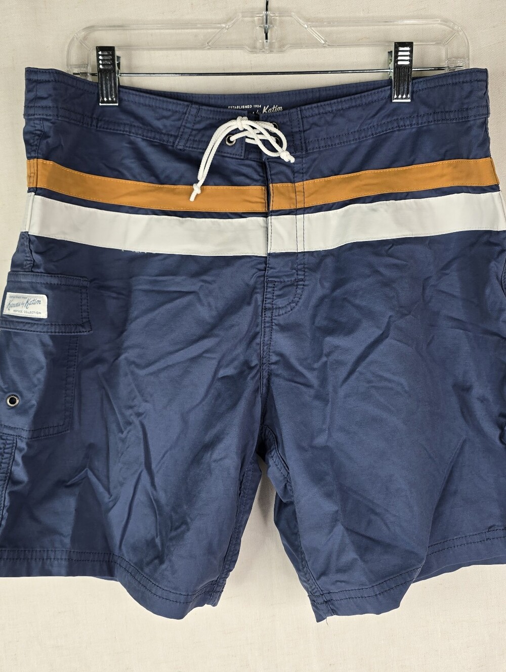 Kanvas By Katin Board Shorts Mens 33 Blue Heritage Collection Nylon Surf Beach